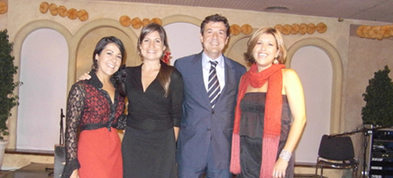 Federica, Vanessa, direktør Javier Burgues og Montserrat San Francisco.