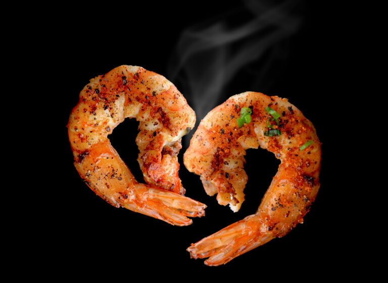 Grill,Shrimp,Bbq,Style,Mixed,Spicy,,ingredient,Set,In,Black