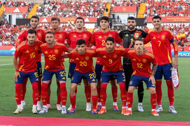 Badajoz,,Spain-,June,5,,2024:,The,Spanish,Soccer,Team,Plays