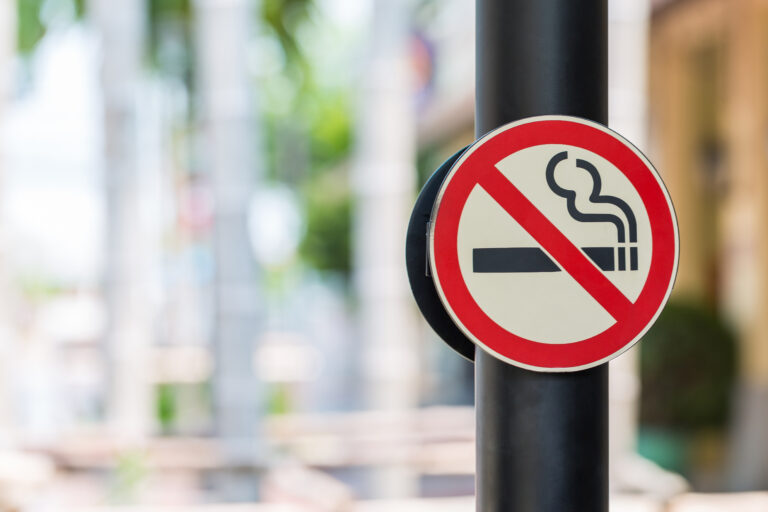 Slut med rygning i populær park
