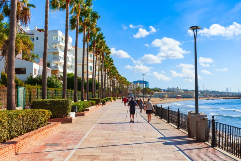 Marbella,Beach,Promenade.,Marbella,Is,A,City,In,The,Province