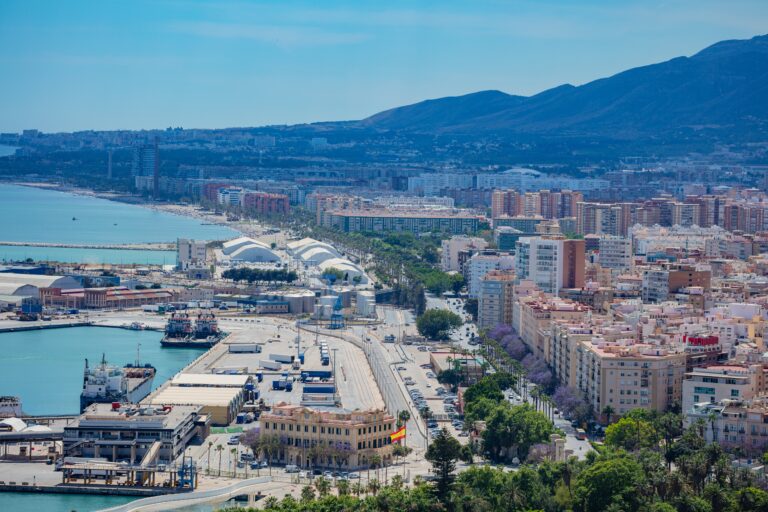 Panorama,Of,Malaga,City,Beach,Playa,De,Huelin,And,Sea