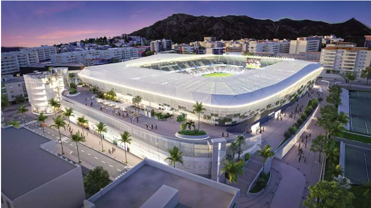 Topmoderne fodboldstadion i Marbella