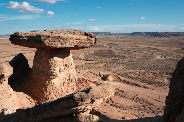 Panoramic,View,Of,The,Bardenas,Reales,,Navarra,,Spain.,Unique,Sandstone