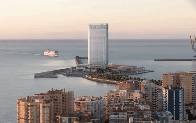 Sådan kommer Málagas 144 meter høje havnetårn til at se ud